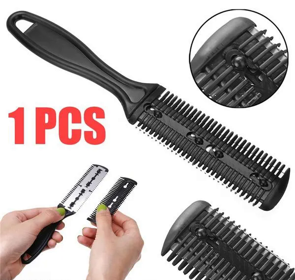 1PCS Double Sided Hair Thinning Razor Comb Professional Salon Hairdressing Trimmer (CLS-149982780)