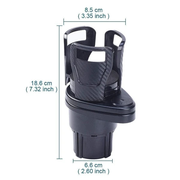 2 in 1 Multifunctional Car Drink Cup Holder Organizer (CLS-2391092)