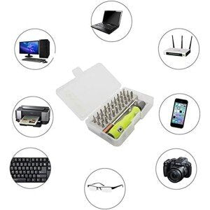 32 In 1 Mini Screwdriver Set with Magnetic Flexible Extension Rod for Home Appliance; Laptop; Mobile; Computer Repairing Preparations (CLS-2379998)