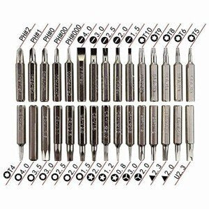 32 In 1 Mini Screwdriver Set with Magnetic Flexible Extension Rod for Home Appliance; Laptop; Mobile; Computer Repairing Preparations (CLS-2379998)