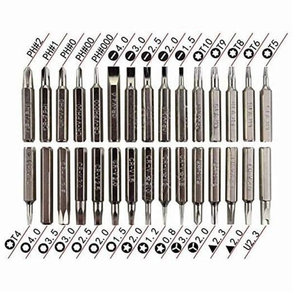 32 In 1 Mini Screwdriver Set with Magnetic Flexible Extension Rod for Home Appliance; Laptop; Mobile; Computer Repairing Preparations (CLS-2379998)
