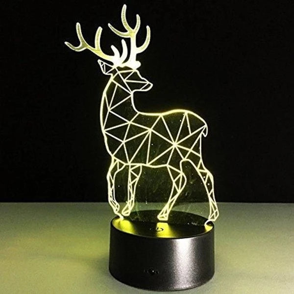 3D Illusion Deer Led Lamp (CS-2391565)
