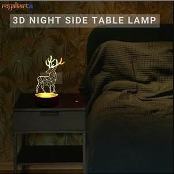 3D Illusion Deer Led Lamp (CS-2391565)