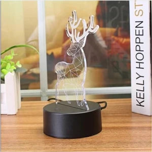 3D Illusion Deer Led Lamp (CS-2391565)
