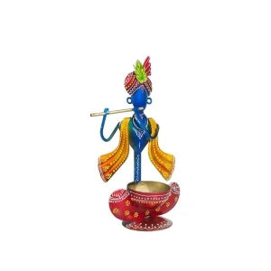 Blue & Red Krishna Idol Showpiece