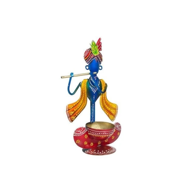 Blue & Red Krishna Idol Showpiece
