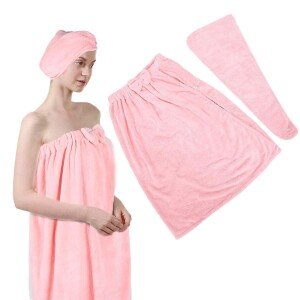 Women’s Quick-Drying Absorbent Towel with Hair-Drying Cap Set