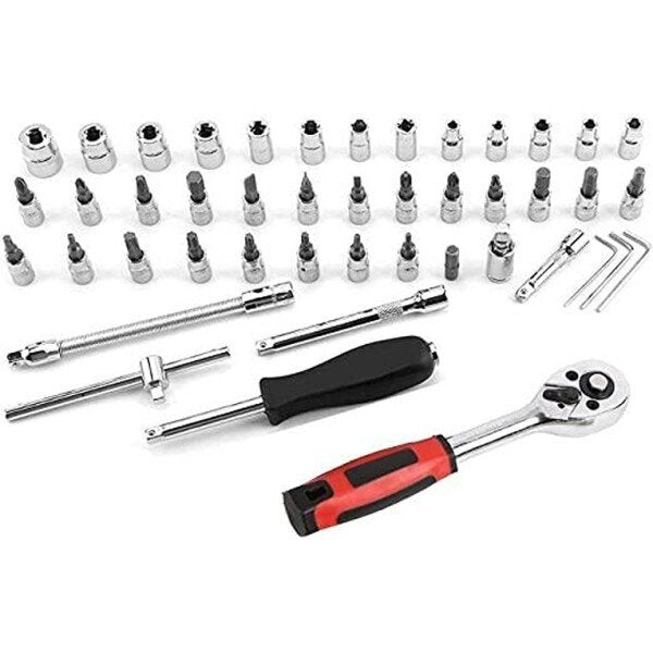 46 in 1 Pcs Tool Kit & Socket and Screwdriver Set Car Repair Tool Set Hand Kit (CLS-2379997)