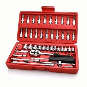 46 in 1 Pcs Tool Kit & Socket and Screwdriver Set Car Repair Tool Set Hand Kit (CLS-2379997)