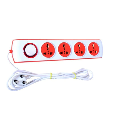 4X1 Power Strip (With 4-Outlet International Sockets, Master Switch, Indicator And 2M Power Cord (CLS-2391065)