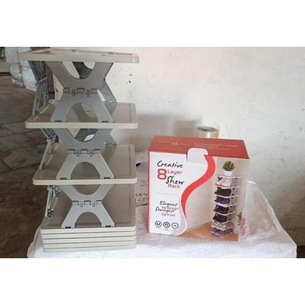 Smart Foldable Shoes Shelf 4 Tier Shoe Rack