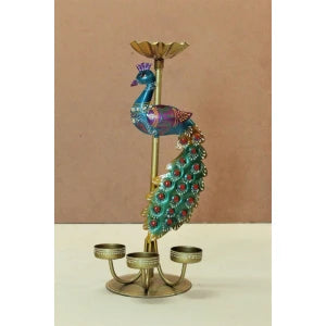 Crafted Peacock Tealight Holder