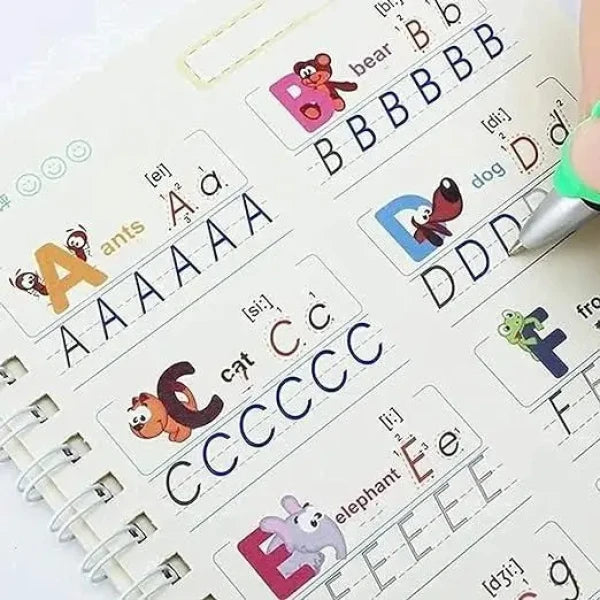 Kids Erasable Doodle Book With 12 Watercolor Pen