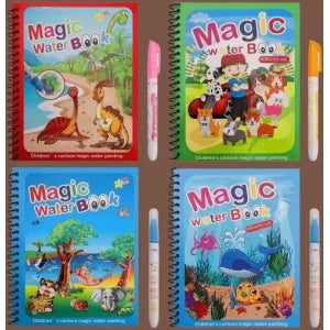 Kids Erasable Doodle Book With 12 Watercolor Pen