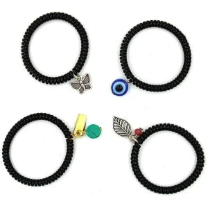 Mady Nazar Protection strachable Good Luck Healing Bracelet (Pack of 4)