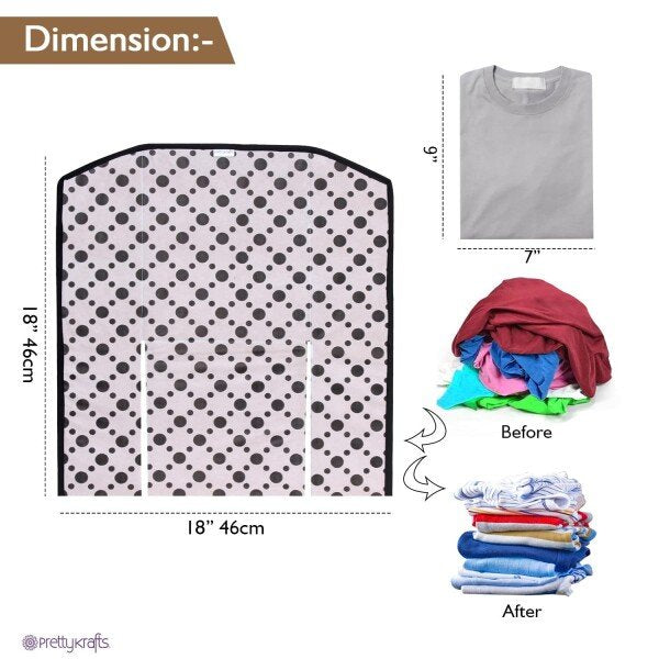 PrettyKrafts T shirt Folding Board, T shirt Clothes Folder Laundry Organizer Easy and Fast