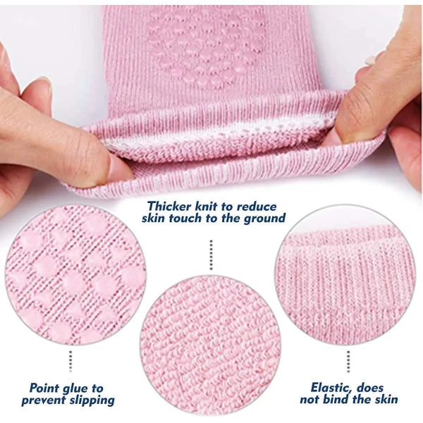 2 Pair Baby Crawling Elbow pad Baby Leg Warmer Baby Kneecap (Multi Color)