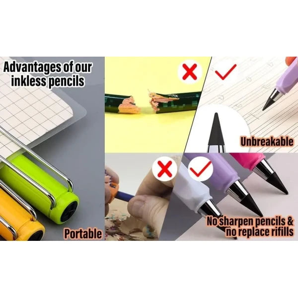 Reusable and Erasable Metal Writing Pens