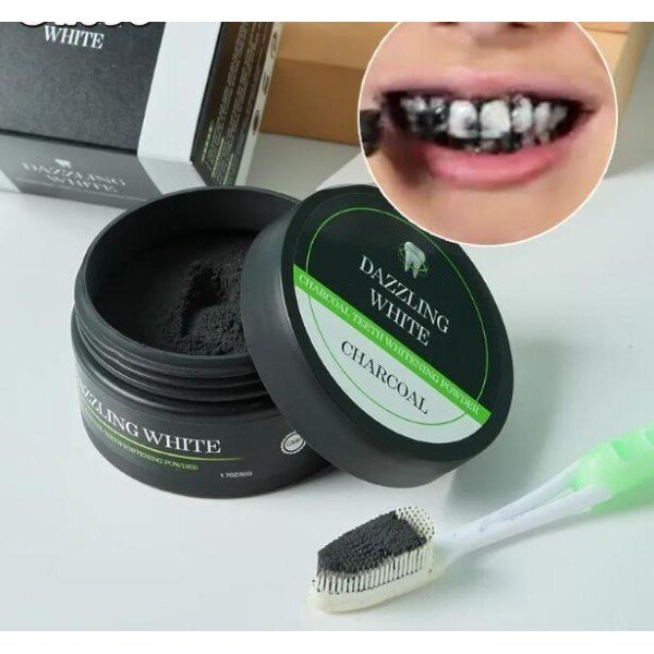 Charcoal Tooth Whitening Powder Toothpaste Smokers Or Sensitive Tooth Paste 50GM