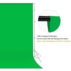 8 x 10 ft Green Screen Backdrop Background for Photography Video Studio (Stand NOT Included) (CLS-2391074)