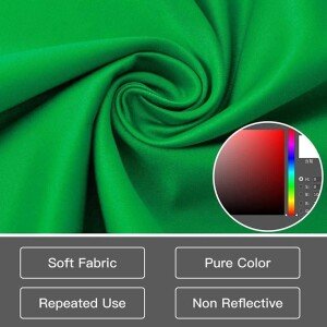 8 x 10 ft Green Screen Backdrop Background for Photography Video Studio (Stand NOT Included) (CLS-2391074)