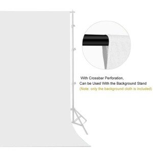 8 x 10 ft White Screen Backdrop Background for Photography Video Studio (Stand NOT Included) (CLS-2391075)