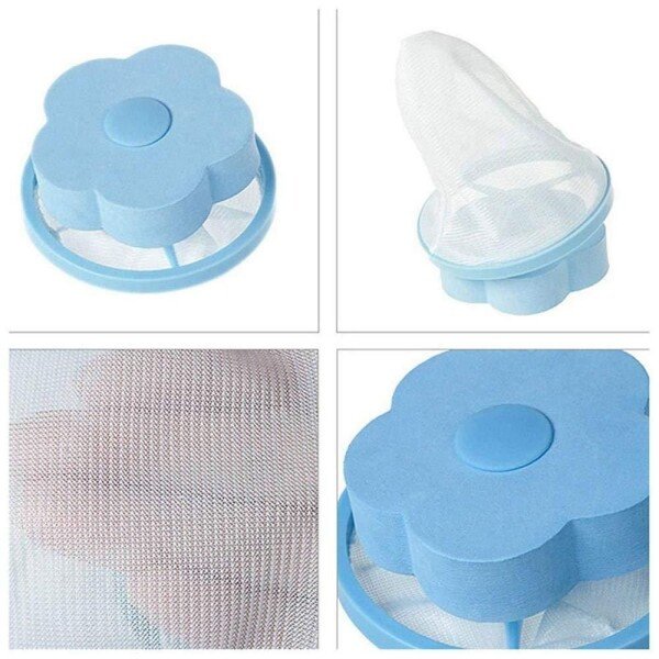 Washing Machine Floating Lint Mesh Bag (Pack of 3)f