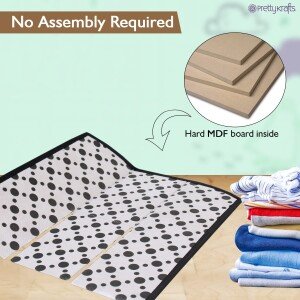 PrettyKrafts T shirt Folding Board, T shirt Clothes Folder Laundry Organizer Easy and Fast