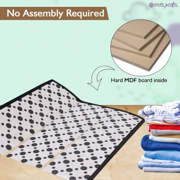 PrettyKrafts T shirt Folding Board, T shirt Clothes Folder Laundry Organizer Easy and Fast