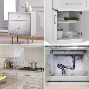 Kitchen Wall Stove Aluminium Foil Oil Proof Stickers Anti-fouling High-Temperature Self-Adhesive Wallpaper Wall Sticker (CLS-1995341)