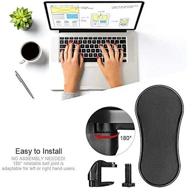 Attachable Computer Arm Rest Table Support Stand Chair Extender for Home Office-1pcs (CLS-2388677)