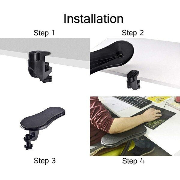 Attachable Computer Arm Rest Table Support Stand Chair Extender for Home Office-1pcs (CLS-2388677)