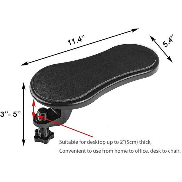 Attachable Computer Arm Rest Table Support Stand Chair Extender for Home Office-1pcs (CLS-2388677)