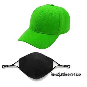 Plain Cotton Baseball Cap – Pink (KK-2353296)
