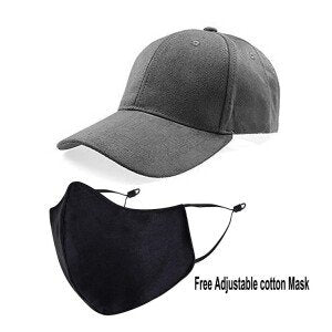 Unisex Plain R Printed Cotton Cap – Red (KK-2217169)