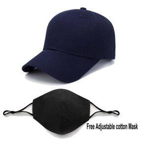 Plain Youth Unisex Cap – Black (KK-2263763)