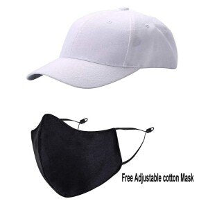 Plain Cotton Baseball Cap – Pink (KK-2353296)