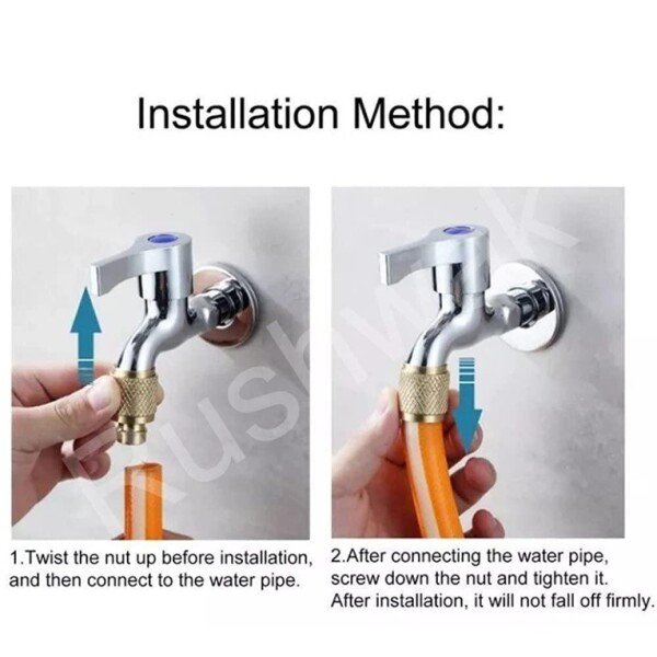 Brass Nozzle Water Spray Gun 1/2” Twist Water Jet High Pressure Nozzle Water Spray Gun (CLS-2389392)