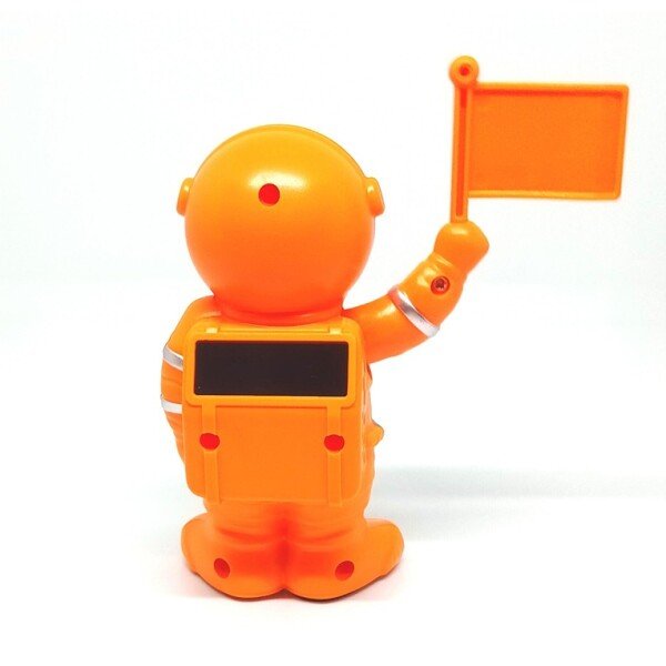 Car Dashboard Solar Space Astronaut Robot Figures with Raising Indian Flag (CLS-2386259)