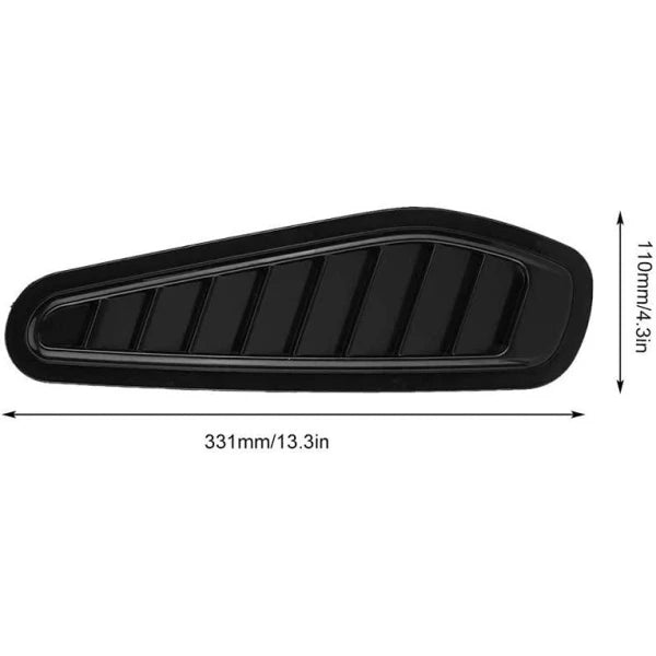 Car Decorative Air Flow Duct Racing Side Scoop Vent Air Flow Sticker Universal for All Cars ( Model 3) (Pack of 2) (CLS-2391748)