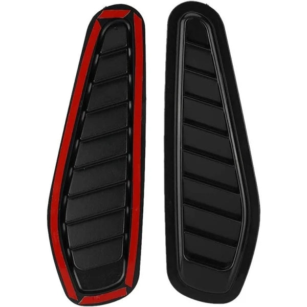 Car Decorative Air Flow Duct Racing Side Scoop Vent Air Flow Sticker Universal for All Cars ( Model 3) (Pack of 2) (CLS-2391748)