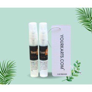 Car Perfume Spray Air Freshener with High Absorbent Hanging diffuser Tag (10ML PACK OF 2) (CLS-2391727)