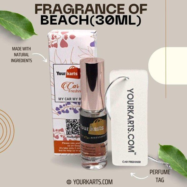 Car Perfume Spray Air Freshener with High Absorbent Hanging diffuser Tag (30ml) (CLS2391726)