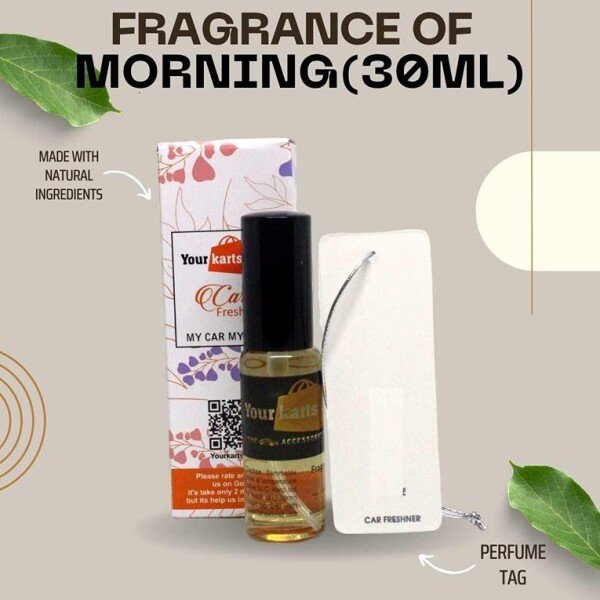 Car Perfume Spray Air Freshener with High Absorbent Hanging diffuser Tag (30ml) (CLS2391726)