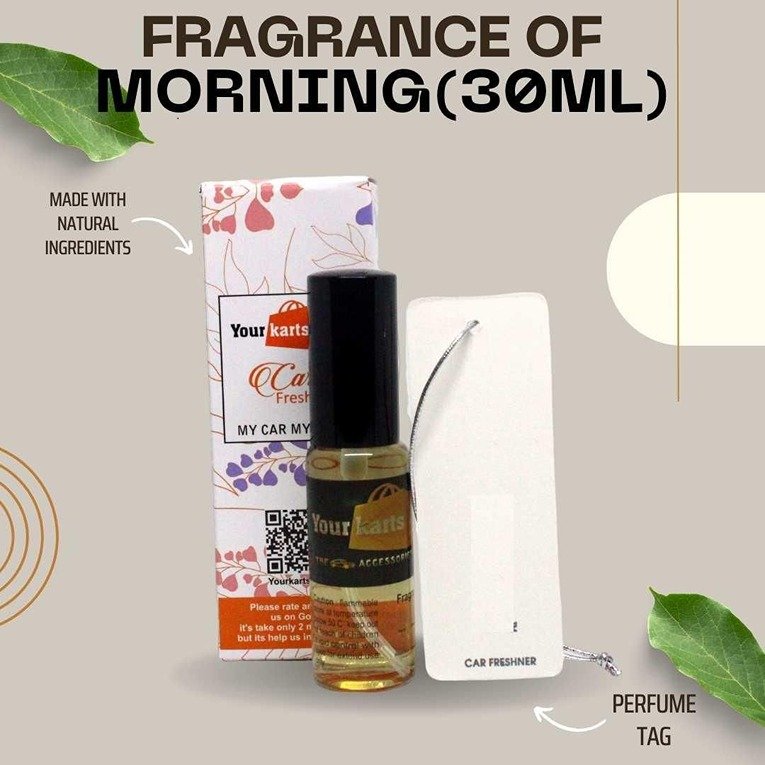 Car Perfume Spray Air Freshener with High Absorbent Hanging diffuser Tag (30ml) (CLS2391726)