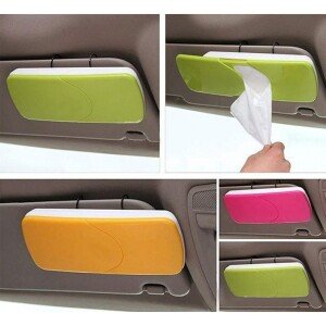 Car Tissue Holder-Shading Board Car Tissue Box Hanging Pumping Paper Napkin Holder with Clip (CLS-1997882)