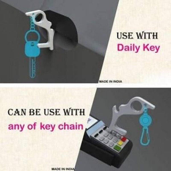Door Opener Key – No Touch Key Hands-Free Contactless Door Opener Tool (CLS-1998016)