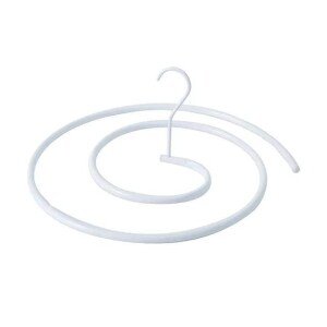 Scale Round Bed Sheet Drying Rack Laundry Hanger for Bed Sheet, Blanket, Mattress, and Towel, White, Iron (CLS-201238604)