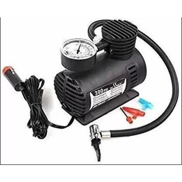 Electric Air Compressor Inflator Pump for car, Bike, tubeless tyre. 12V 300 PSI air Pump for Bicycle, Football, Basketball (CLS-2385627)