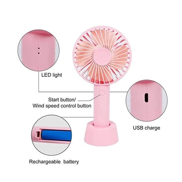 Foldable Hand Fans Battery Operated Rechargeable Handheld Mini Fan (CLS-2248708)